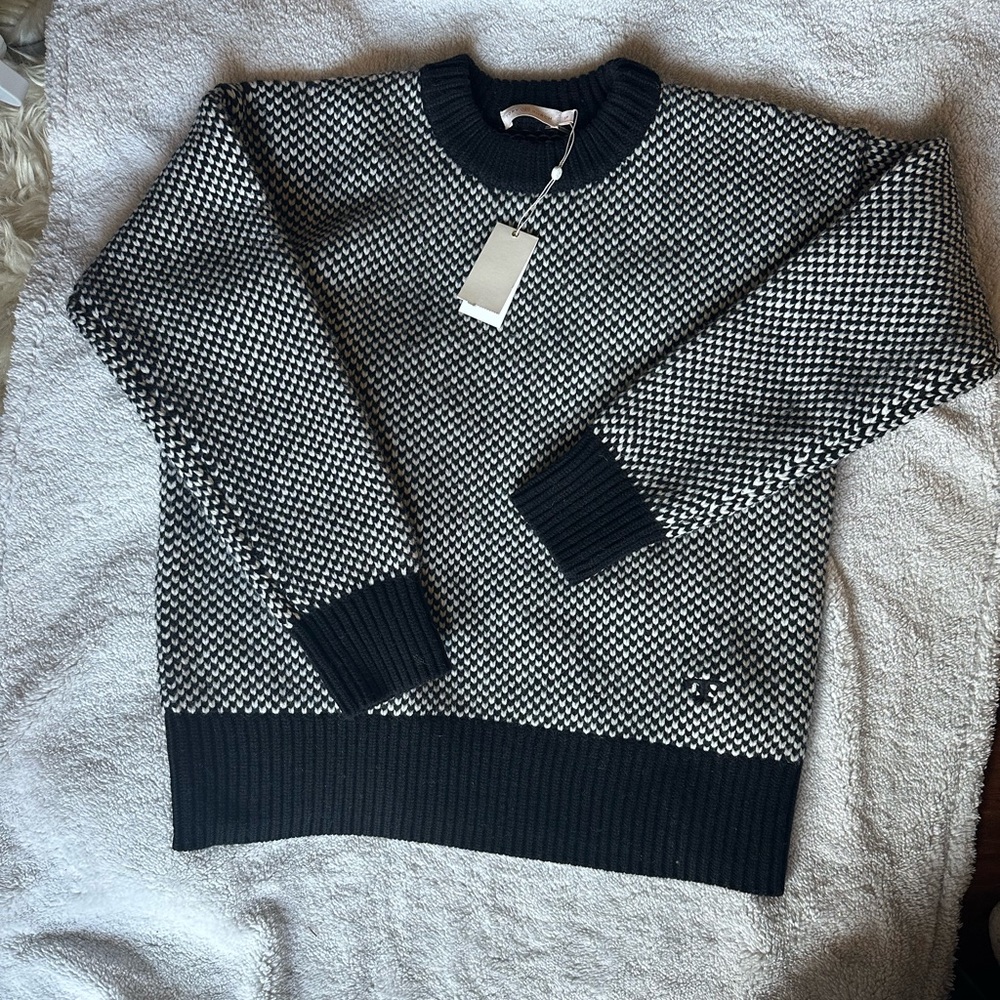 NEW Tory Burch Wool oversized crewneck Sweater Women’s size small NWT